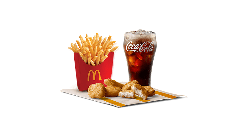 6 Pieces Chicken McNuggets Meal - McDonald's: Burgers, Fries & More