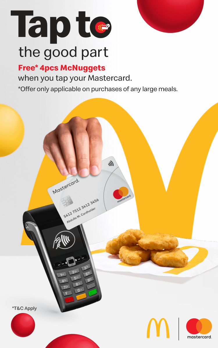 Mastercard Tap To The Good Part McDonald's Burgers, Fries & More